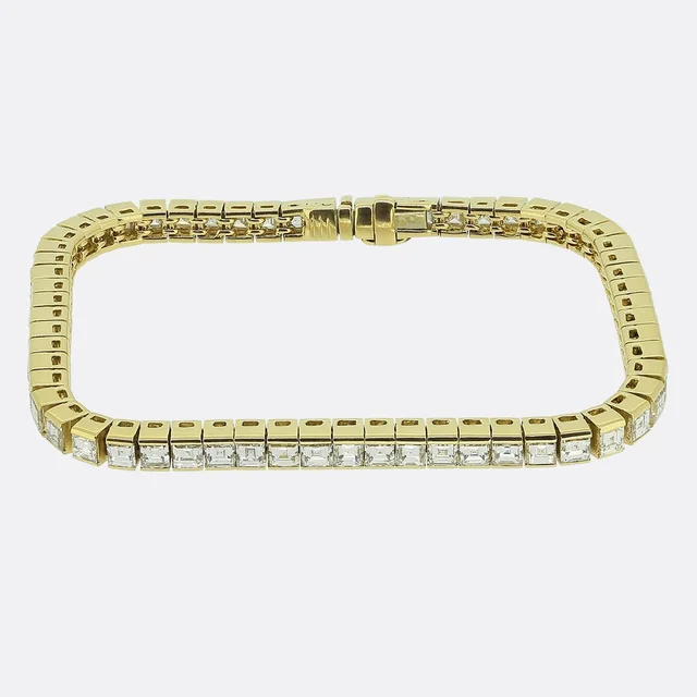 Van Cleef & Arpels 10.00 Carat Diamond Line Bracelet from The Vintage Jeweller