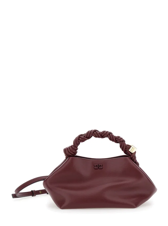 GANNI Bou Piccola Top Handle Bag — Red Smooth Leather in Red Leather from HEWI