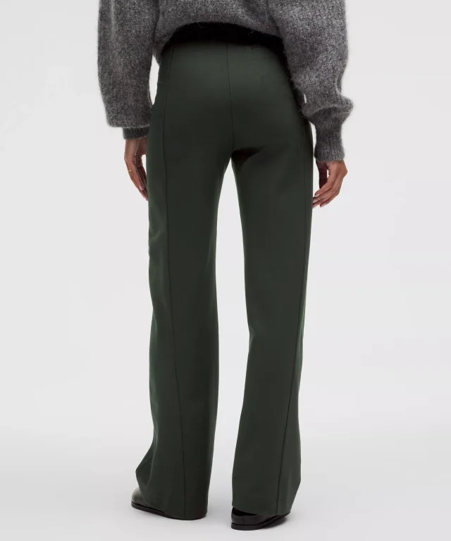 lululemon Stretch Knit Straight-Leg Pull-On Pant in Blackened Pine, photo 3 of 6 from lululemon