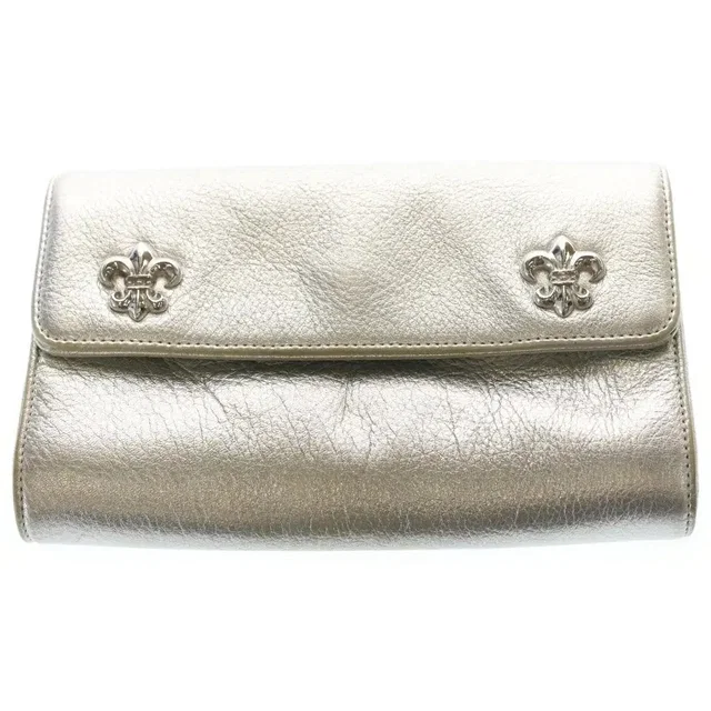 Chrome Hearts Wave Flare Button Leather Clutch in multicolor Leather from Grailed