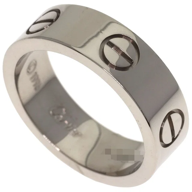 Cartier Love Ring 50 18K White Gold in White from The Reluxe