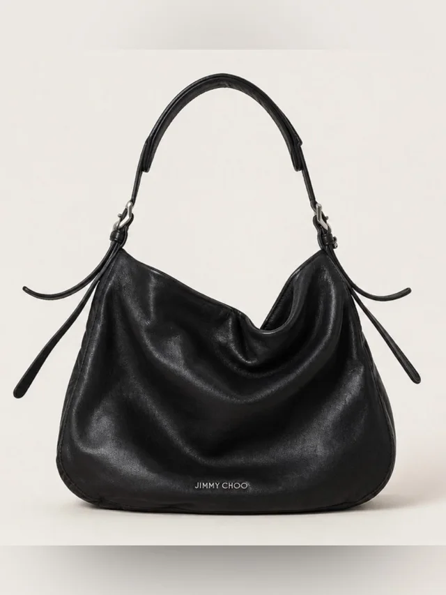 Jimmy Choo Classic Leather Hobo Handbag in black Leather from Poshmark