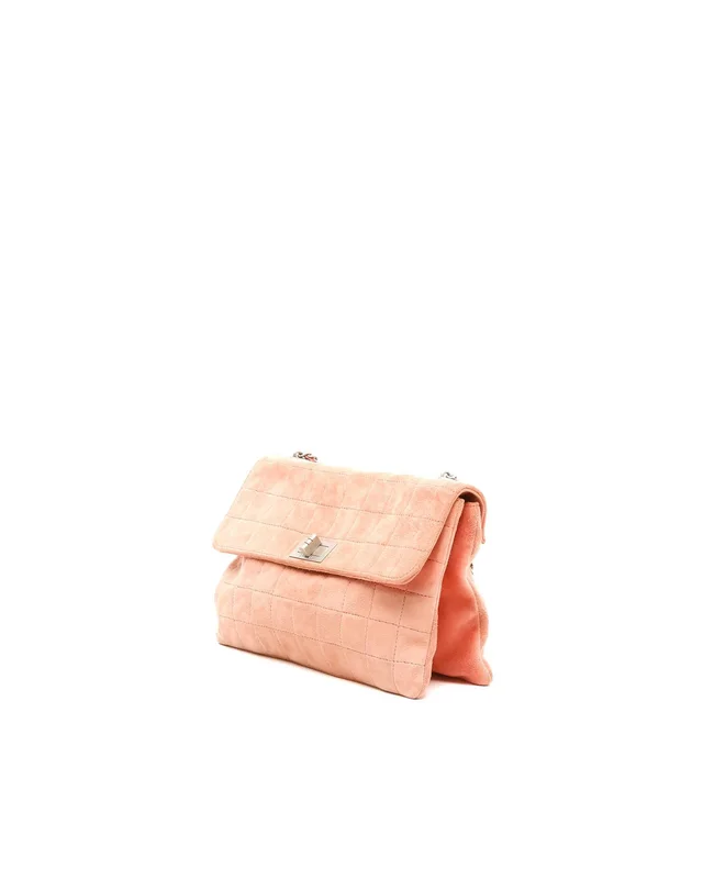 Chanel Suede Square Quilt Mademoiselle Flap Bag in Suede from A Retro Tale, photo 2 of 12