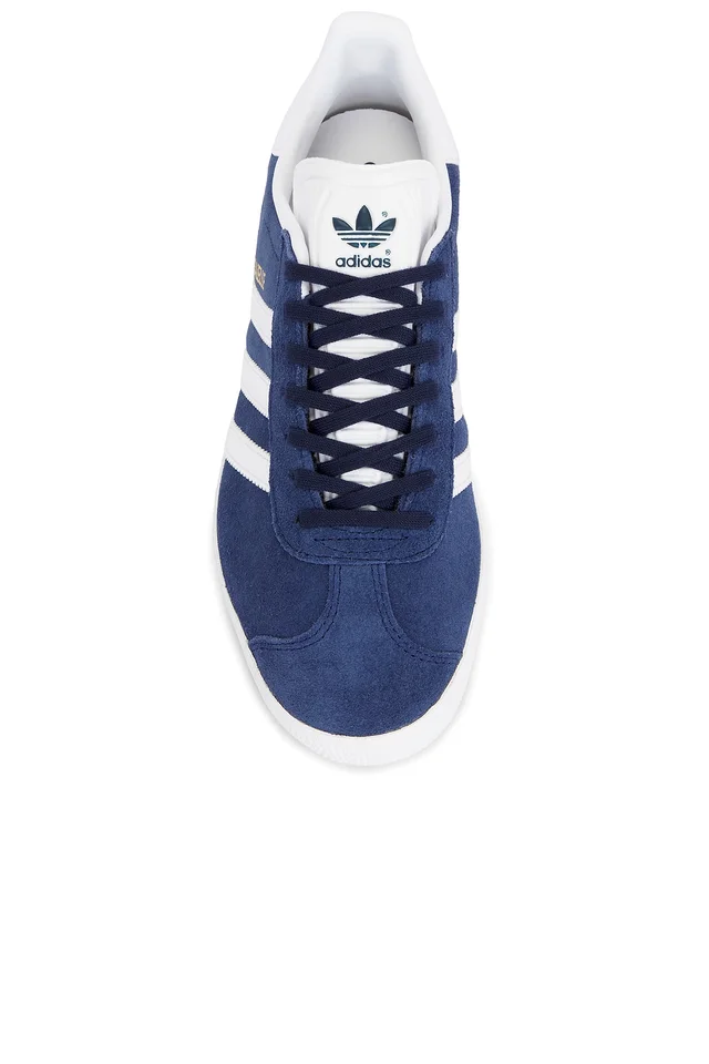 adidas Originals Gazelle in Collegiate Navy & White, photo 4 of 6 from REVOLVE (Canada)