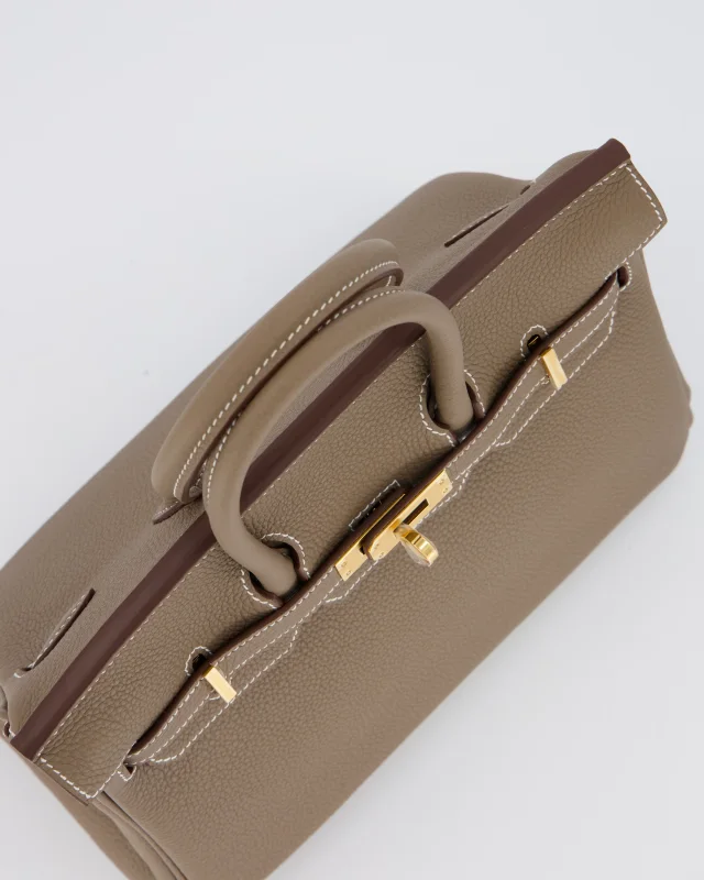 Hermès Birkin 25 Retourne Bag in Taupe Togo leather from Sellier, photo 11 of 22