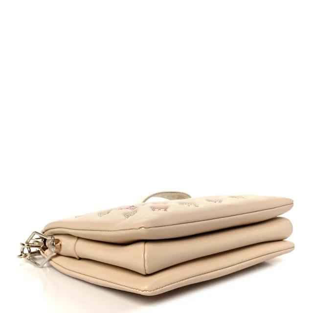Louis Vuitton Swarovski Crystal Embossed Monogram Coussin PM Nude in Lambskin from FASHIONPHILE, photo 4 of 12