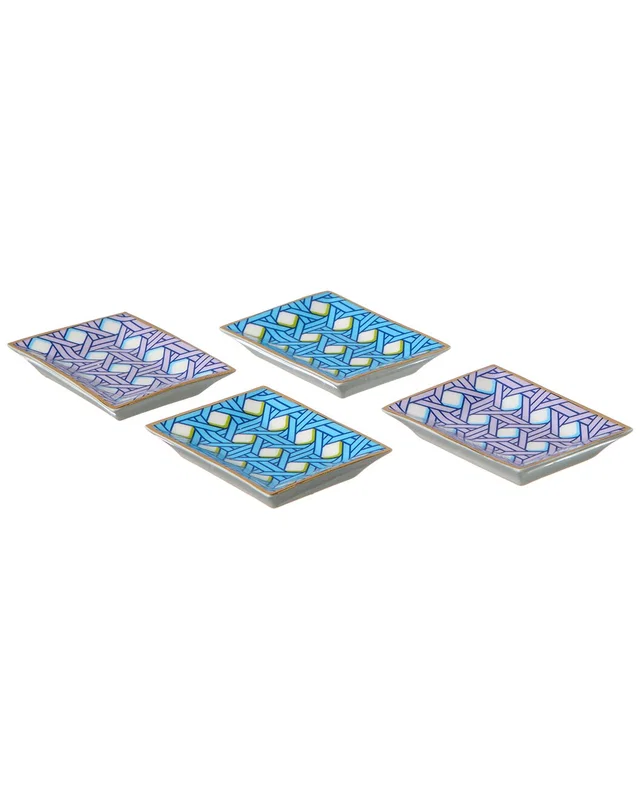 Jonathan Adler Set of 4 Basketweave Petite Trays, image 1 of 1 from Gilt