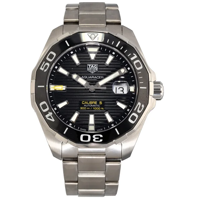 TAG Heuer Aquaracer WAY201A 43mm Stainless Steel Watch from H&T