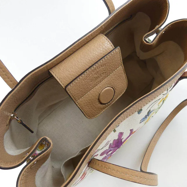 Gucci Flora Canvas Tote Bag in Multi Canvas from LuxUness, photo 5 of 6