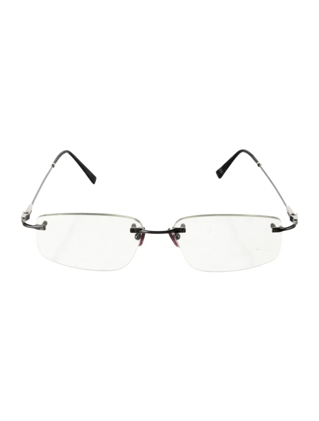 FRED Narrow Eyeglasses in gray|silver from The RealReal