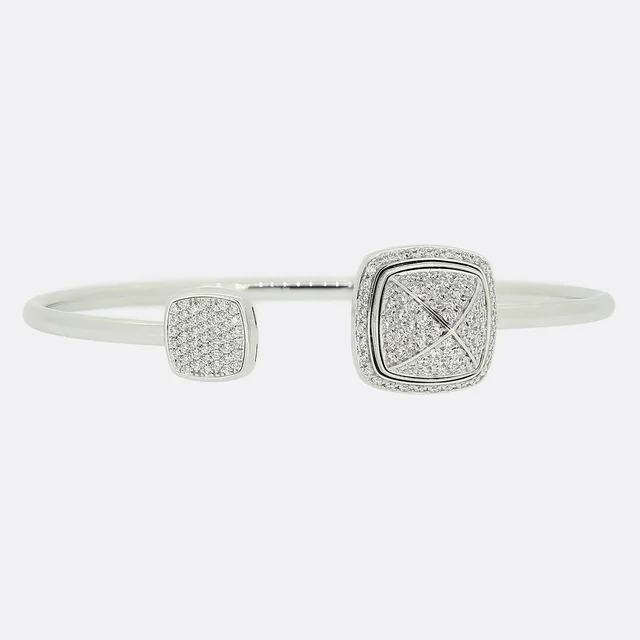 FRED Diamond and Chalcedony Interchangeable Bangle from The Vintage Jeweller