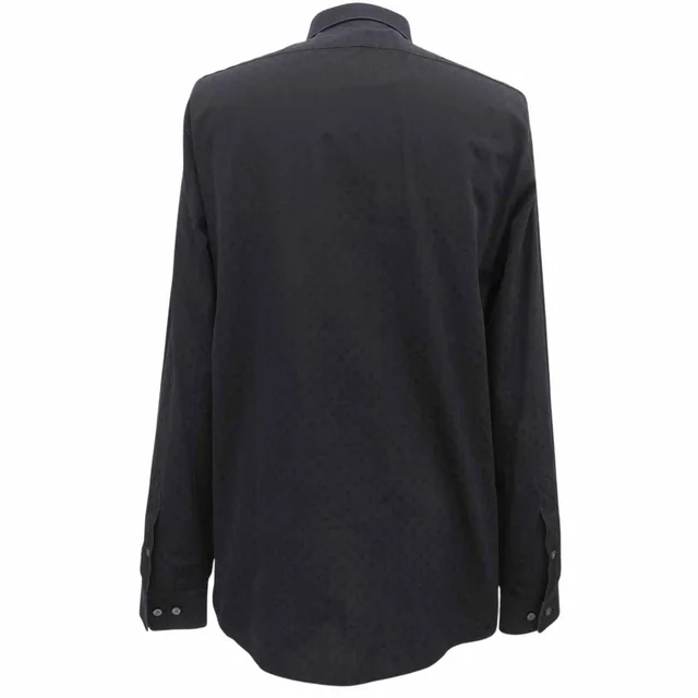 Louis Vuitton Mini Monogram Pattern Long Sleeve Shirt #L Black in Black from VINTAGE QOO TOKYO, photo 2 of 2