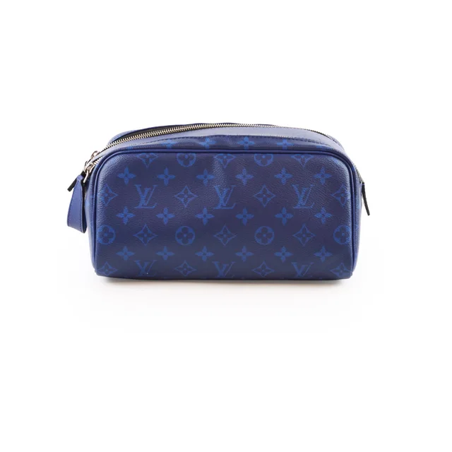 Louis Vuitton Dopp Kit Ocean Blue Monogram Canvas in Blue Coated canvas from The Purse Affair