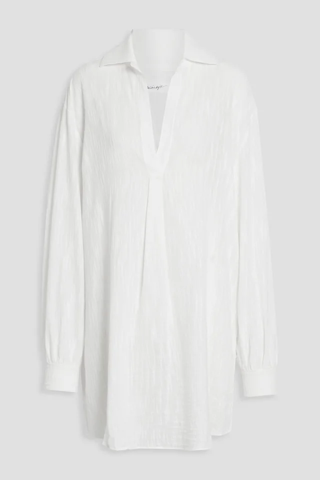 The Line By K Slub Cotton Shirt Dress in White from THE OUTNET, photo 1 of 1