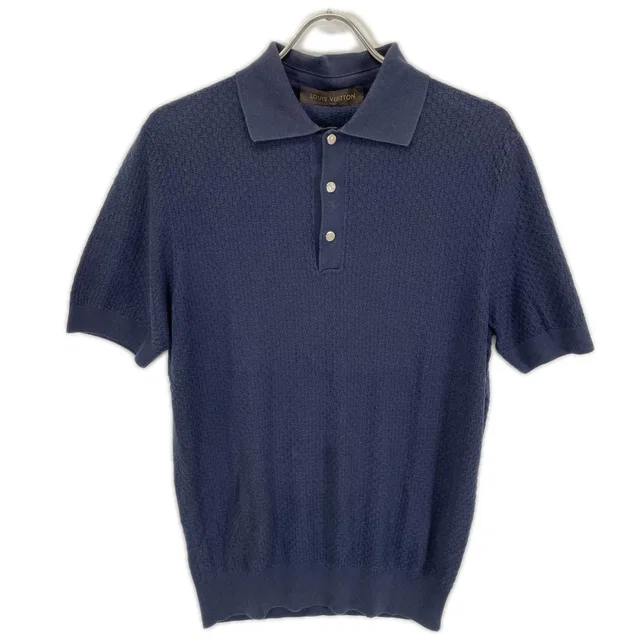 Louis Vuitton 7 Cotton Silk Knit Shirt Sweater in Silk from The Reluxe