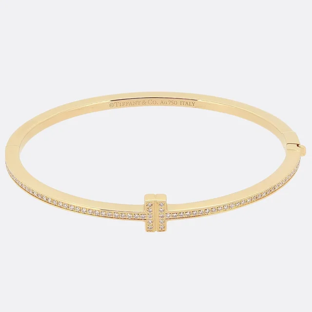 Tiffany & Co. T Diamond Hinged Wire Bracelet from The Vintage Jeweller