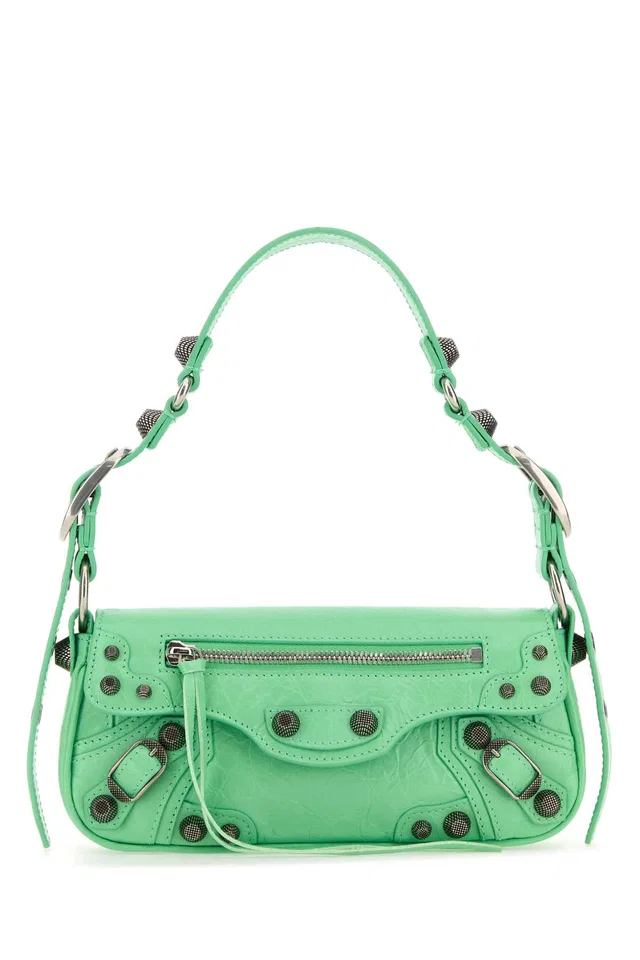 Balenciaga Le Cagole Sling Xs Shoulder Bag — Green in Green Lambskin from HEWI