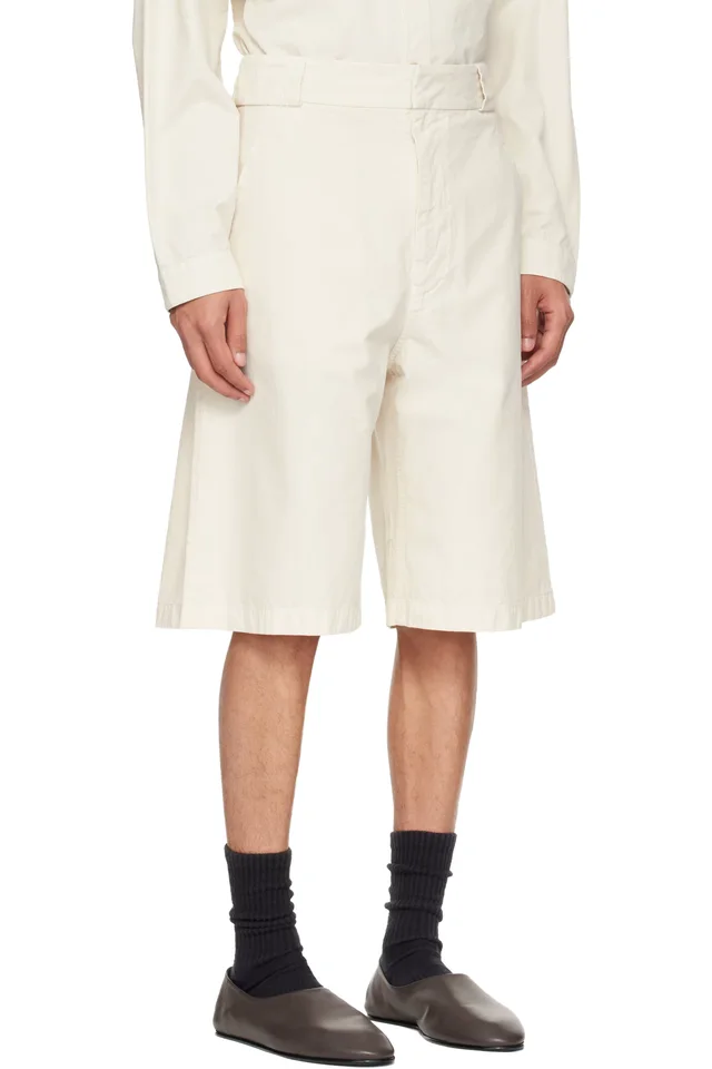 Fear of God Off-White Garment Dyed Cotton Casual Shorts, photo 2 of 4 from SSENSE