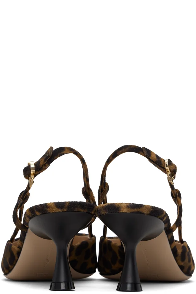 Gianvito Rossi Brown Ascent 55 Heels, photo 2 of 5 from SSENSE