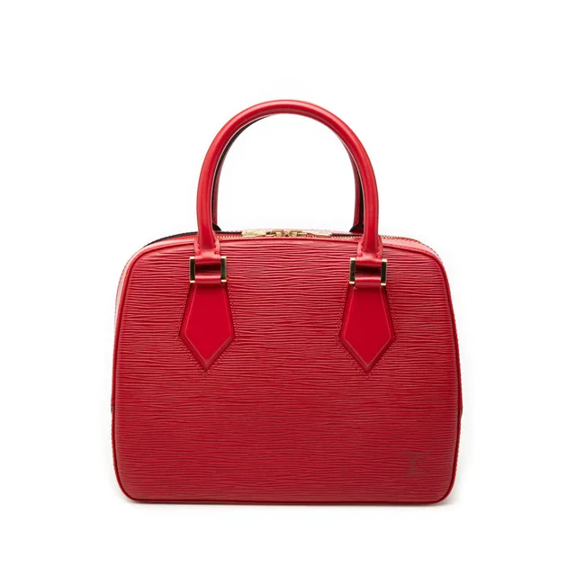 Red Louis Vuitton Epi Sablons Handbag in Red Leather from Designer Revival