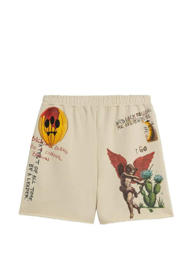 BARROW graphic-print shorts, photo 2 of 2 from FARFETCH