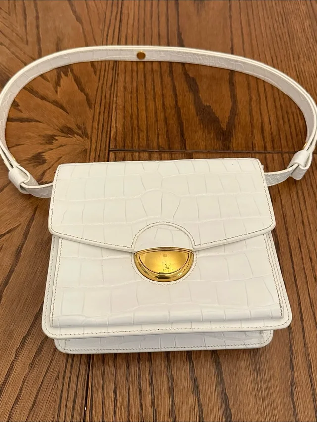 Proenza Schouler Croc-Embossed Leather Crossbody Bag in white Crocodile from Poshmark