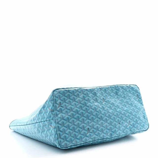Goyard Goyardine Saint Louis GM Balise Beach Towel Set Turquoise in Blue Coated canvas from FASHIONPHILE, photo 5 of 12