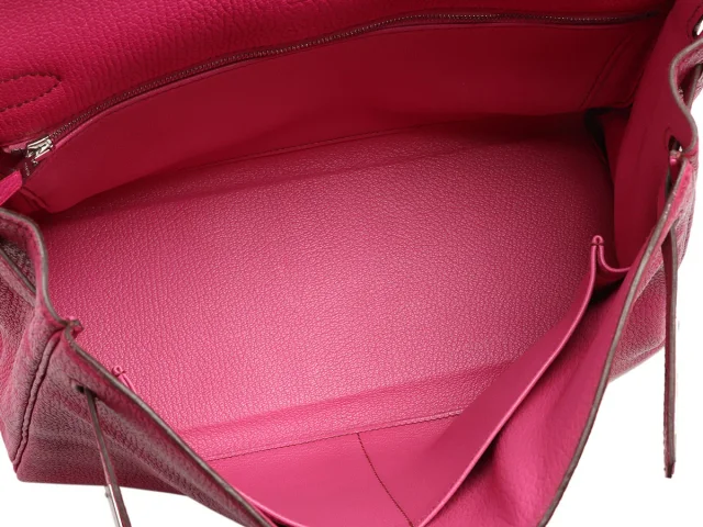 Hermès Fuchsia Chèvre Kelly 32 in Pink Goatskin from Ann's Fabulous Finds, photo 2 of 2
