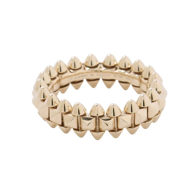 Crushed Cartier Ring Size SM/50/#10B4238400 18K Yellow Gold in Yellow from GALLERY RARE