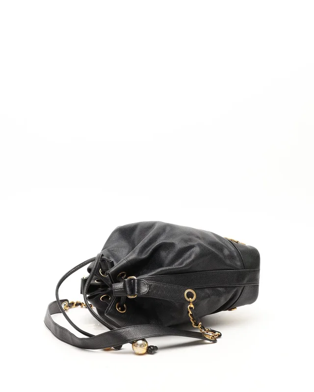 Chanel CC Caviar Bucket Bag in Caviar leather from A Retro Tale, photo 5 of 12