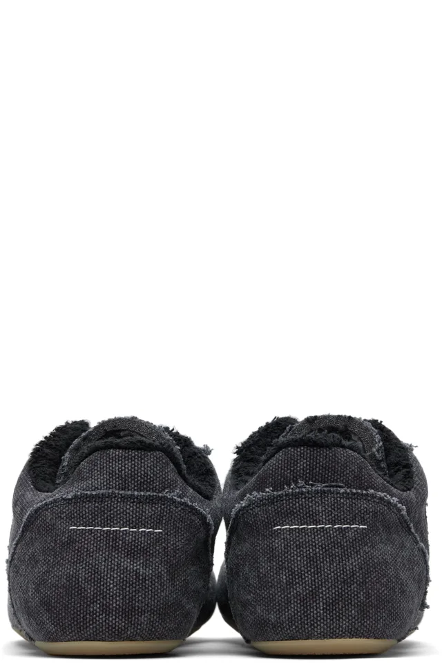 MM6 Maison Margiela Black Anatomic Canvas Sneakers, photo 2 of 5 from SSENSE