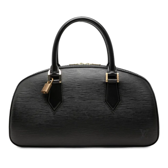Black Louis Vuitton Epi Jasmine Handbag in Black Leather from Designer Revival