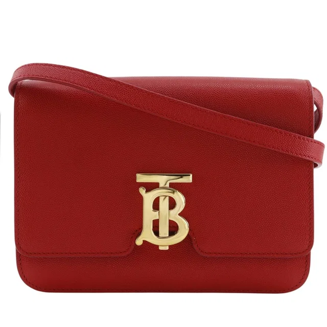 Burberry Small Grainy TB Calf 2way Shoulder Bag in Leather from LuxUness