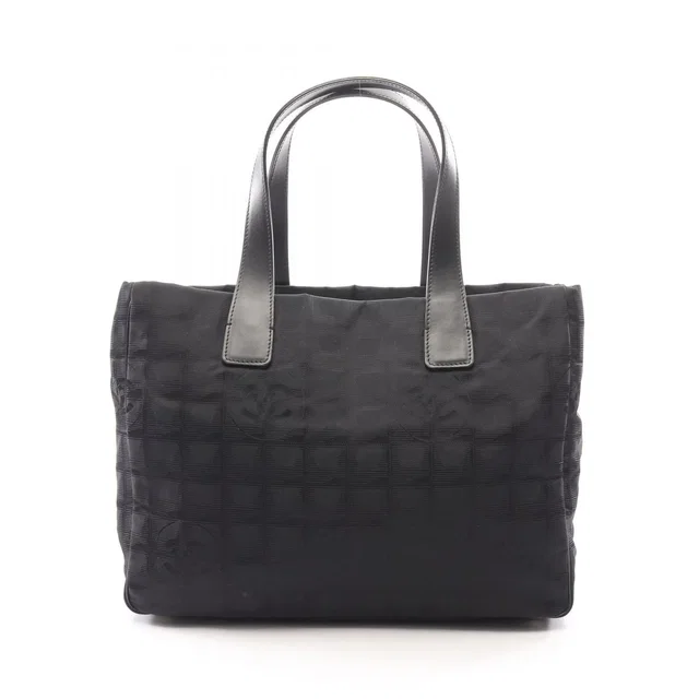 Chanel Tote Bag New Travel Line MM Black Leather New MM in Black Leather from The Reluxe