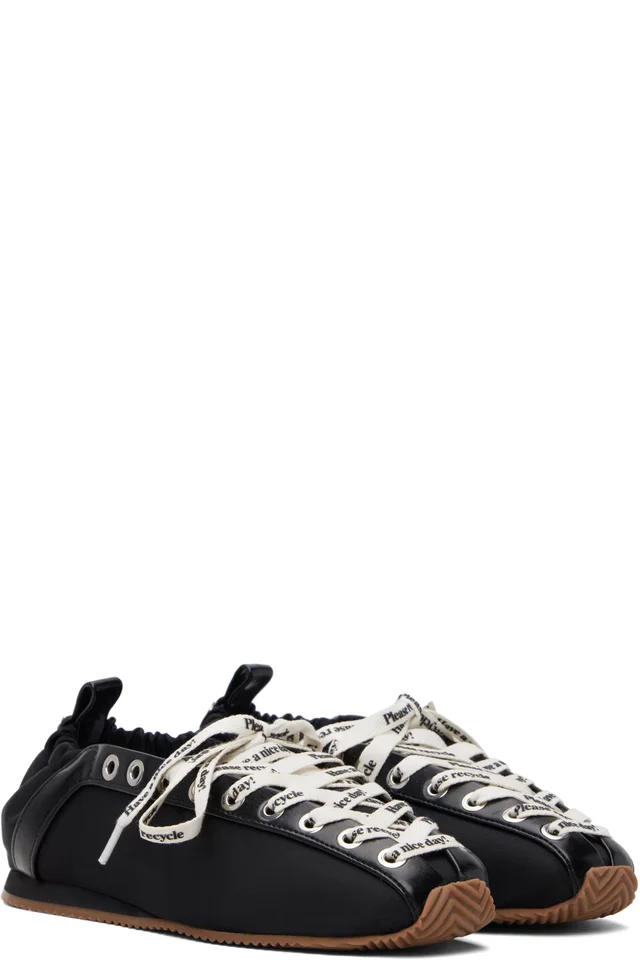 GANNI Black Sporty Ballerina Flats, photo 4 of 5 from SSENSE