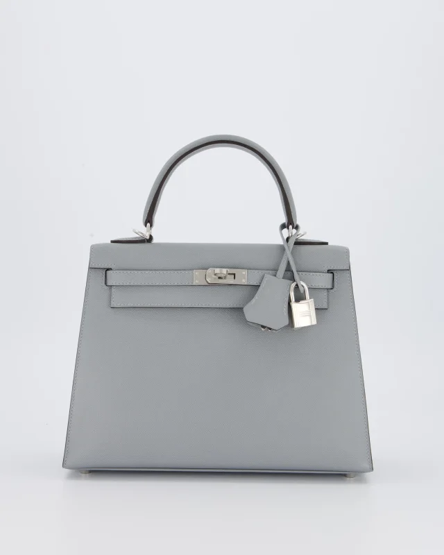 Hermès Kelly 25 Sellier Bag in Grey Leather from Sellier, photo 4 of 21