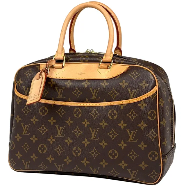 Louis Vuitton Deauville Handbag Bowling Vanity Monogram Brown in Brown Leather from The Reluxe