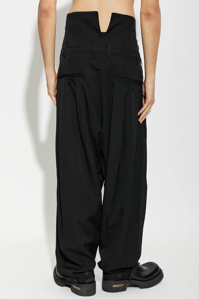 Yohji Yamamoto High Waist Wide-Leg Pants, photo 3 of 4 from SENSER