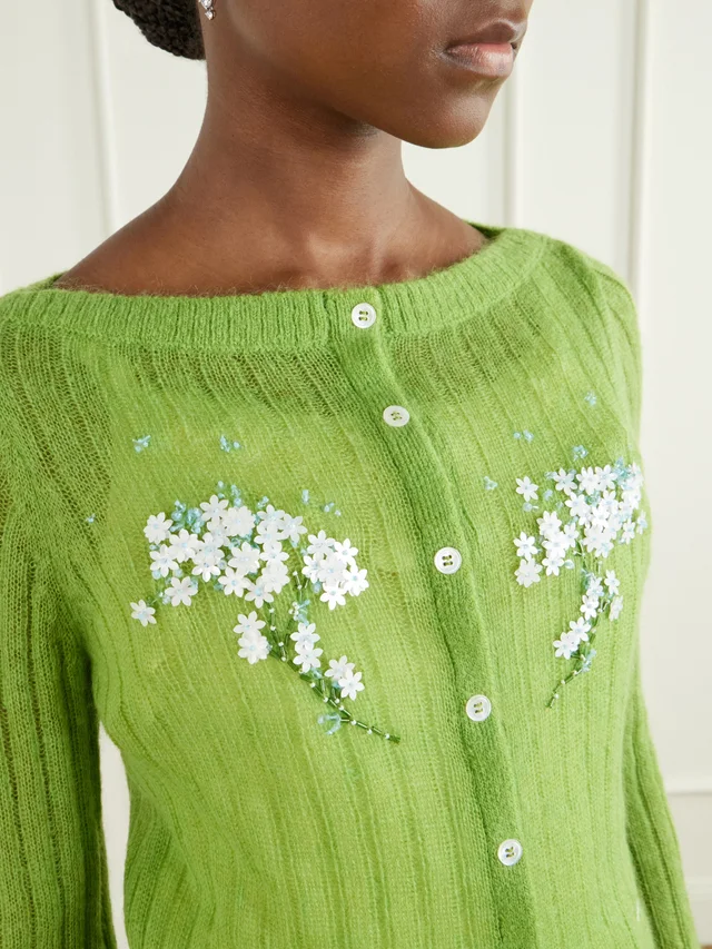 SHUSHU TONG Long-sleeved knitted cardigan, photo 4 of 4 from SENSER