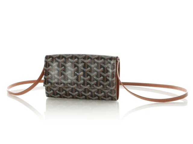 Goyard Black and Brown Varenne Wallet on Chain in Black Canvas from Ann's Fabulous Finds, photo 2 of 9