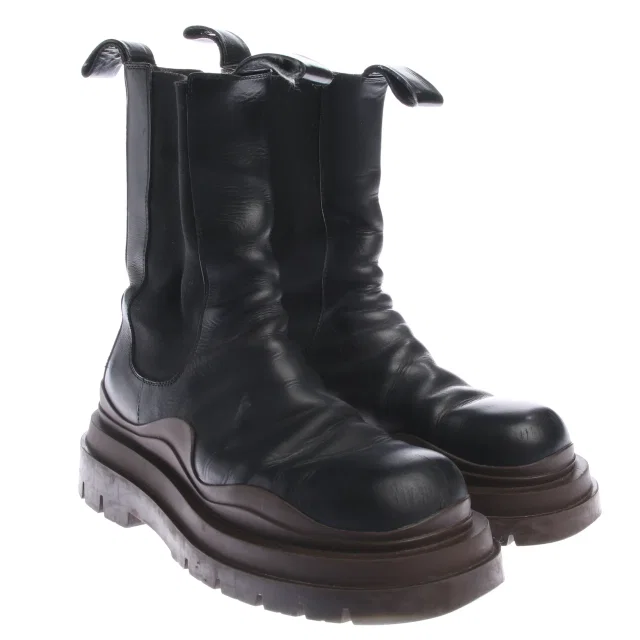 Bottega Veneta Tire Chelsea Stiefeletten EUR 43 Schwarz in Schwarz from Buddy And Selly