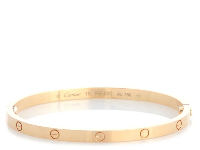 Cartier 18K Rose Gold Love Bracelet 15 in Pink from Ann's Fabulous Finds