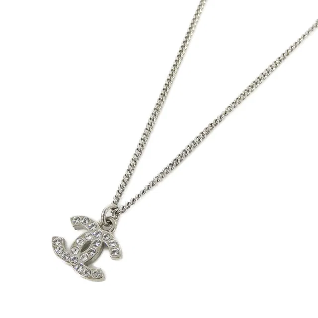 Chanel Necklace Silver in Silver from The Reluxe