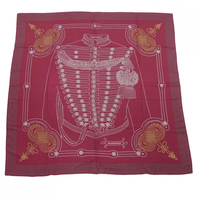 Hermès Brande Burgs Points Carre Geant 140 Shawl Scarf in Silk from The Reluxe