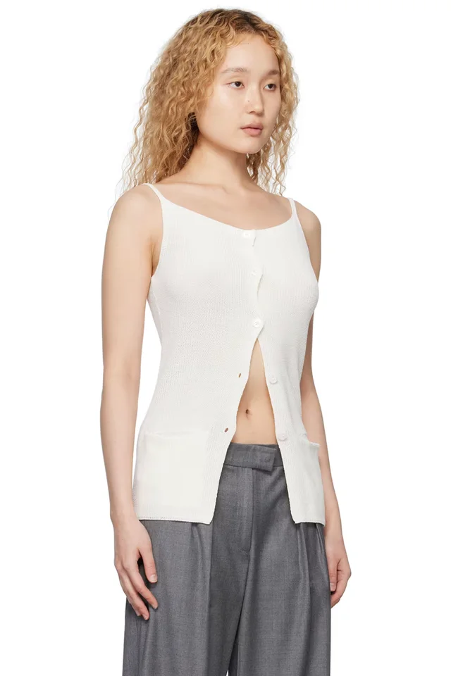 Aya Muse White Odoa Tank Top, photo 2 of 3 from SSENSE