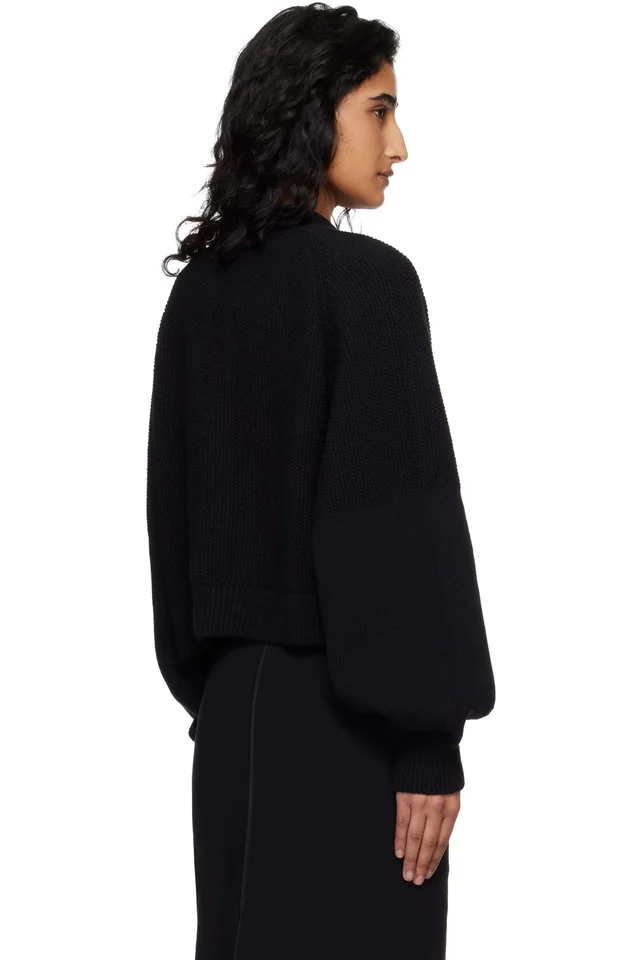 YMC Black Computer Cardigan, photo 3 of 4 from SSENSE