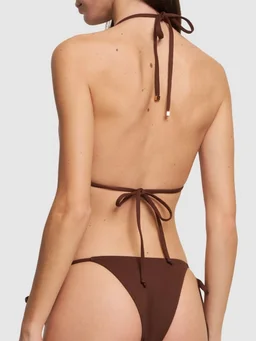 Éterne Side-tie bikini bottoms in 80% Nylon, 20% Spandex, photo 3 of 5 from LUISAVIAROMA