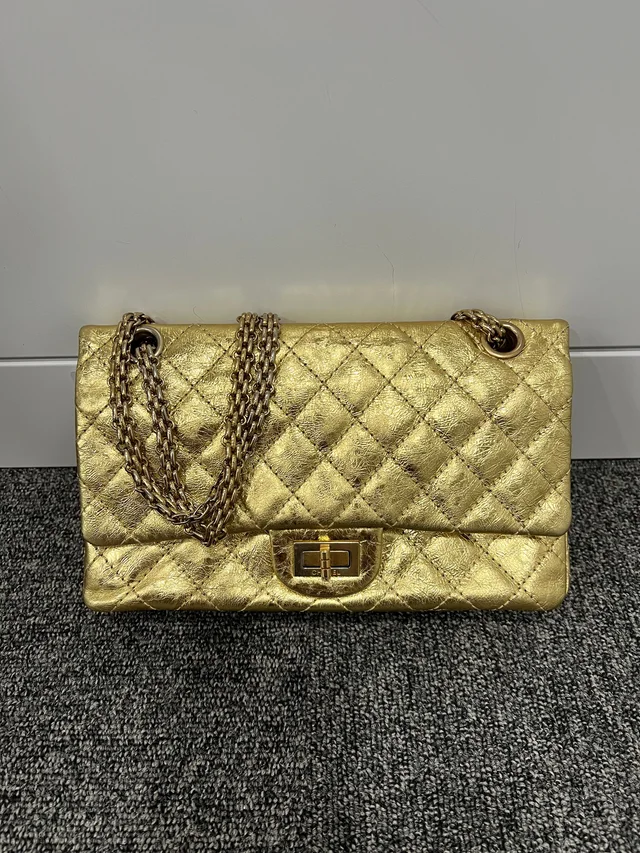 Chanel Calf Gold G Hardware 2 55 Chain Shoulder Bag in Gold from Luxury Promise, photo 1 of 1