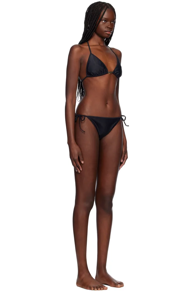 Maison Kitsuné Black Baby Fox Bikini, photo 2 of 4 from SSENSE