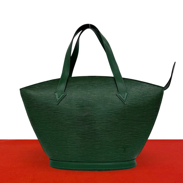 Louis Vuitton Vintage Saint Jacques Epi Leather Handbag Borneo Green in Green Leather from The Reluxe